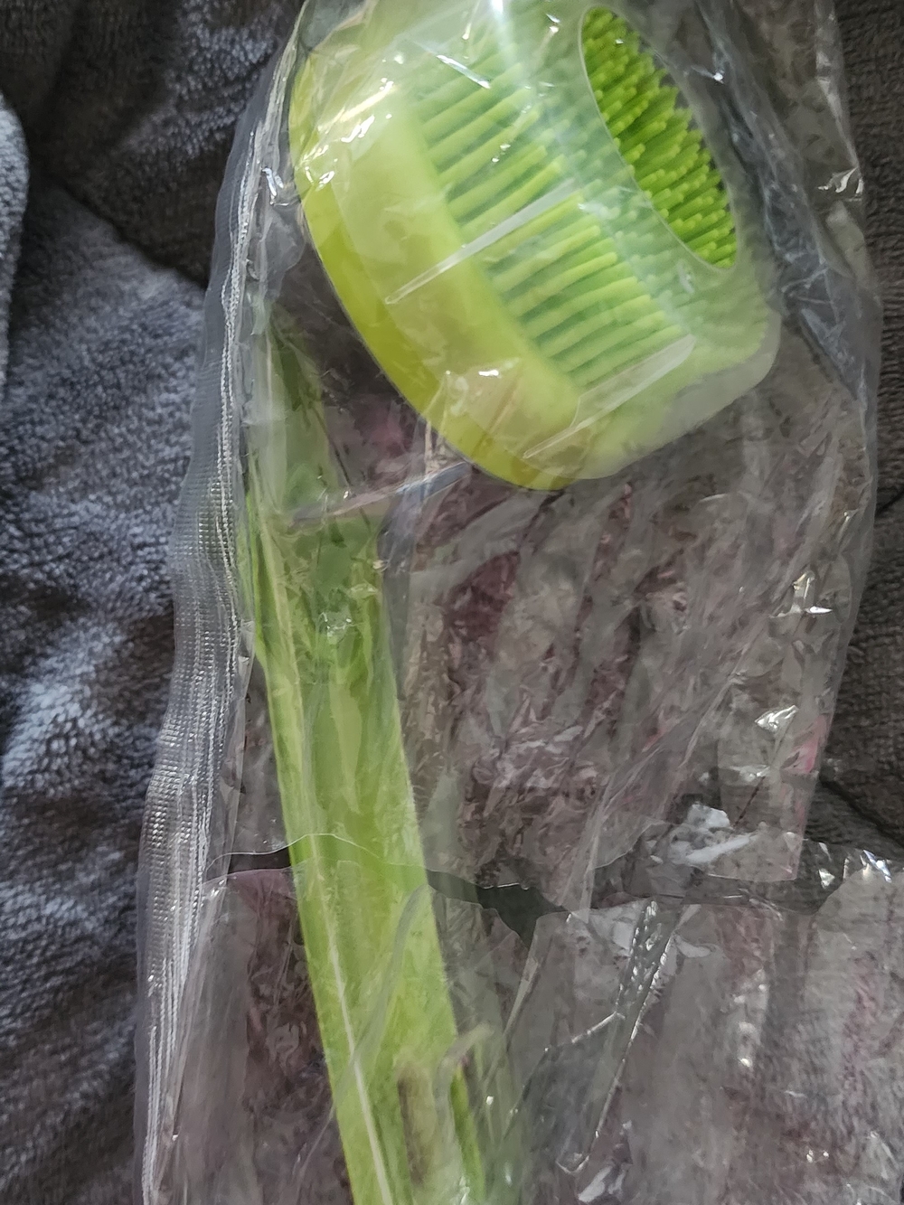 Bright Green Silicone Dish and Surface Cleaning Brush - Home Dining